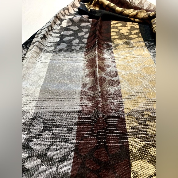 Scarf multicolour Embellished sparkling in silver - Picture 6 of 12